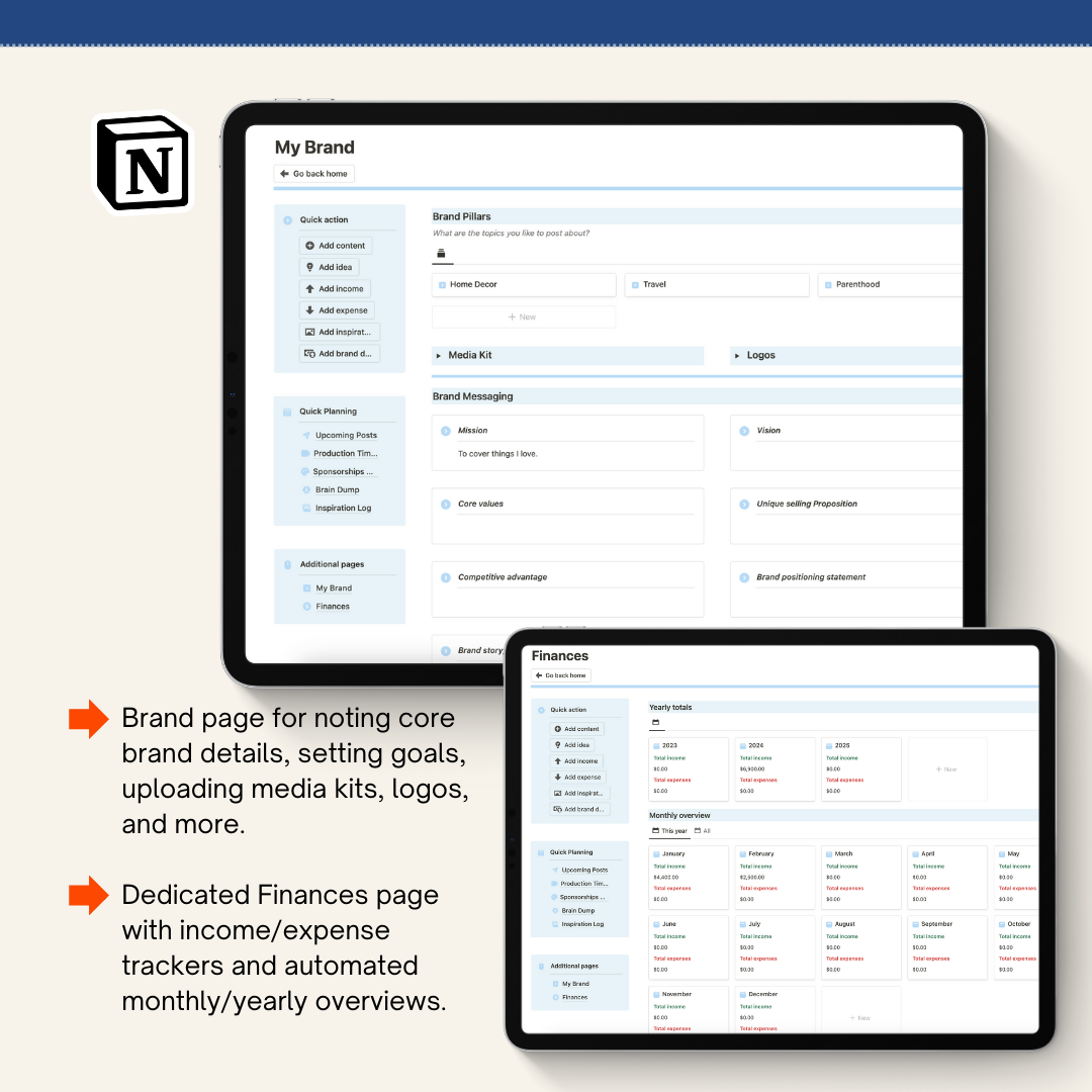 Ultimate Social Media + Content Planner (Notion Template)