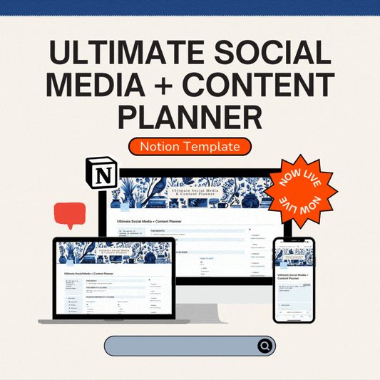 Ultimate Social Media + Content Planner (Notion Template)