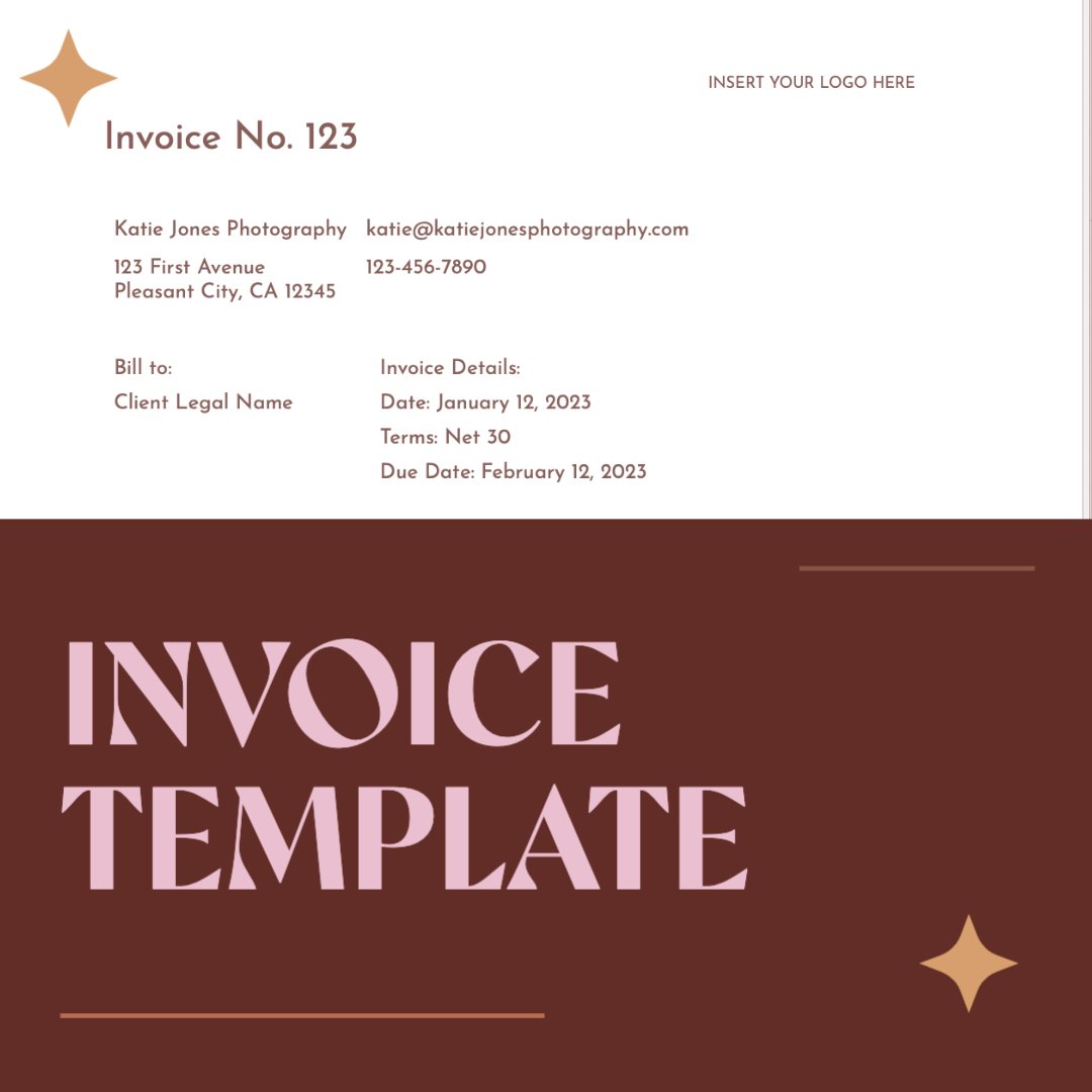 Photography Invoice Template