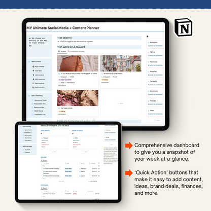 Ultimate Social Media + Content Planner (Notion Template)