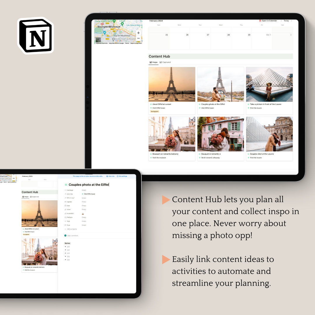 Ultimate Travel + Content Planner (Notion Template)